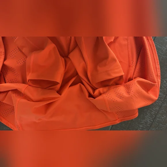 Sincerely Jules Orange Athletic Skort and Crop Top Set Active Tennis - Picture 6 of 11